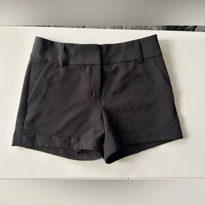 Express Elegant Black Midi Shorts
